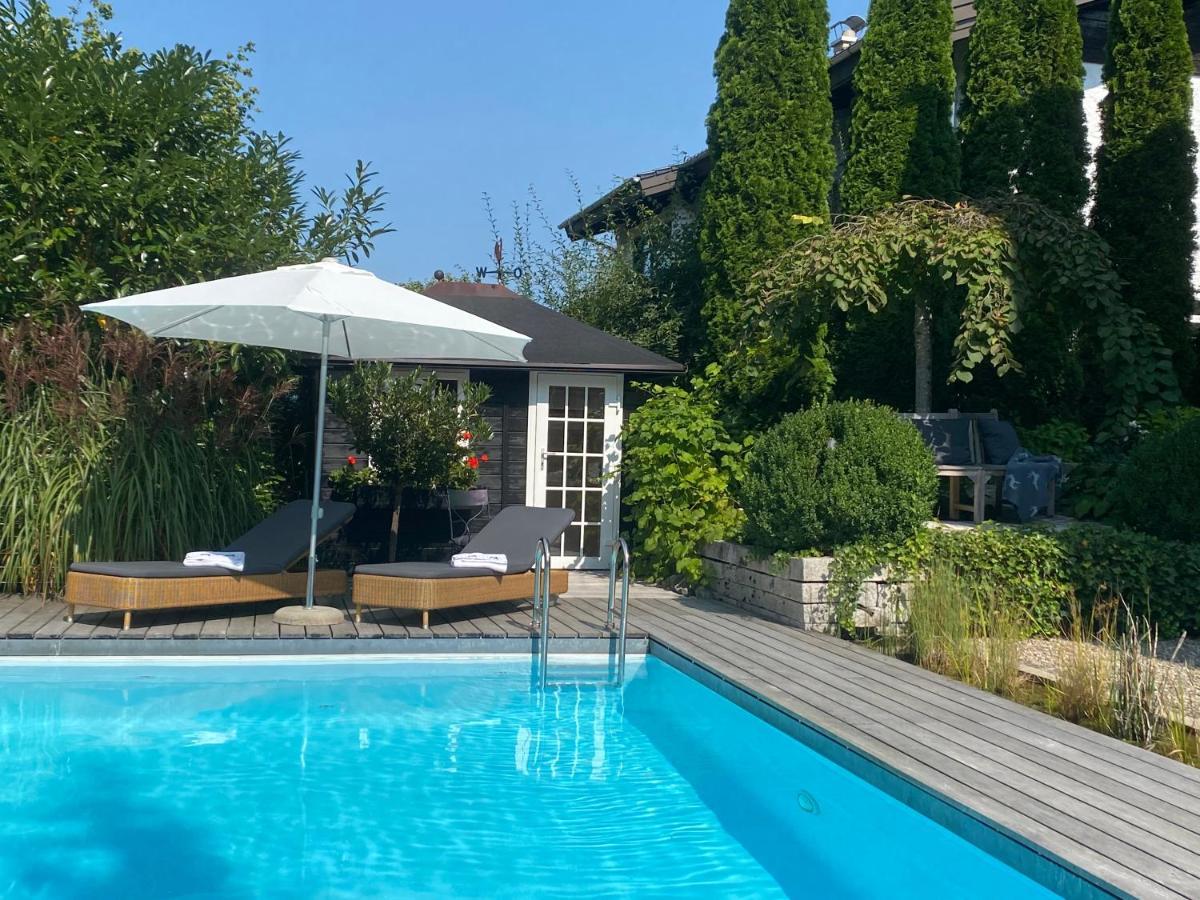 Landhaus Am Plattenbichl - Luxus Apartment mit Privat-Pool und Sauna Oberstdorf Exterior foto
